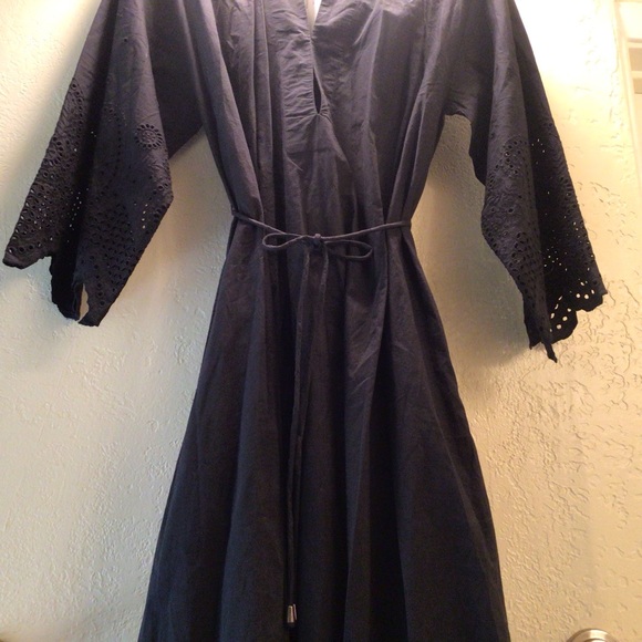 CLEOBELLA/.Vida Black Eyelet Hem Midi Dress - Sz S NWT - Picture 4 of 16